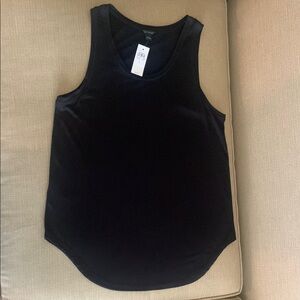 Ann Taylor Black Tank Top Classic Sleeveless Design